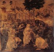 LEONARDO da Vinci The adoration of the Konige Spain oil painting reproduction